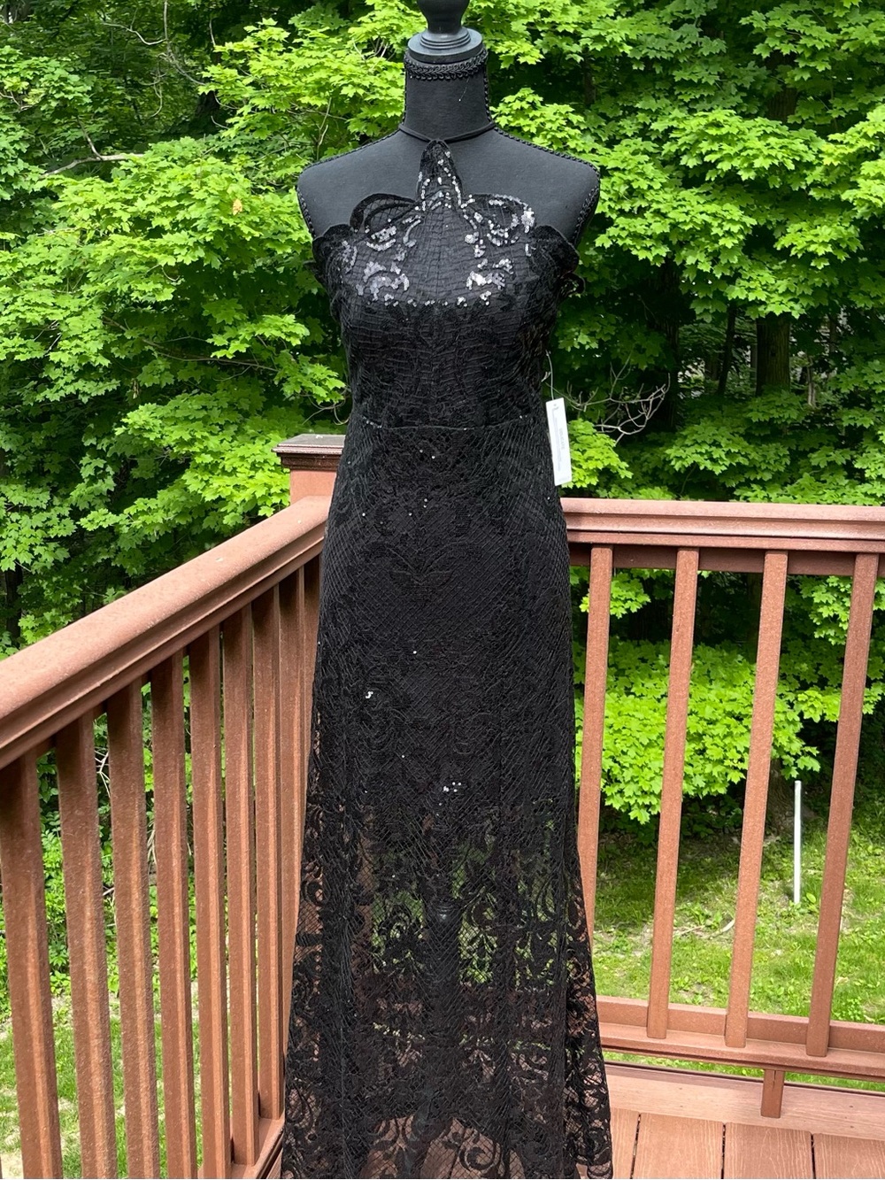 VENUS - black sequin gown